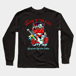 Illutration of Dentist Devil Long Sleeve T-Shirt